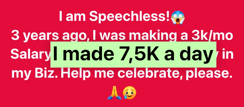 Creator success — 3k to 4k in one sale